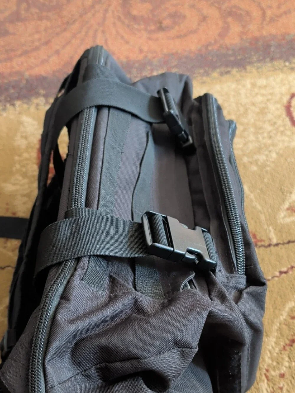 Black Tactical Men’s Backpack - Durable Everyday Carry